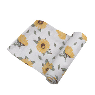 Sunflower Farm Bamboo Swaddle - Sunny Meadow Boutique