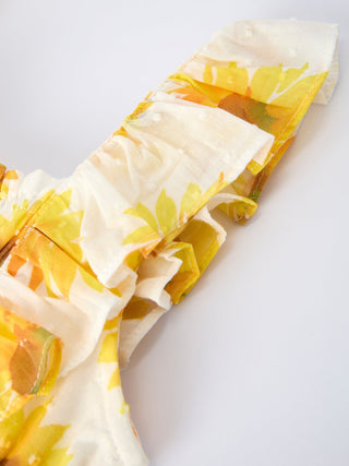 Sunflower Girls Smocked Ruffle Dress - Sunny Meadow Boutique
