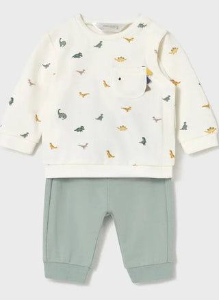 Sunny Meadow Newborn Boy 2 - Piece Dino Mix & Match Sets – Honey & Rain - Sunny Meadow Boutique