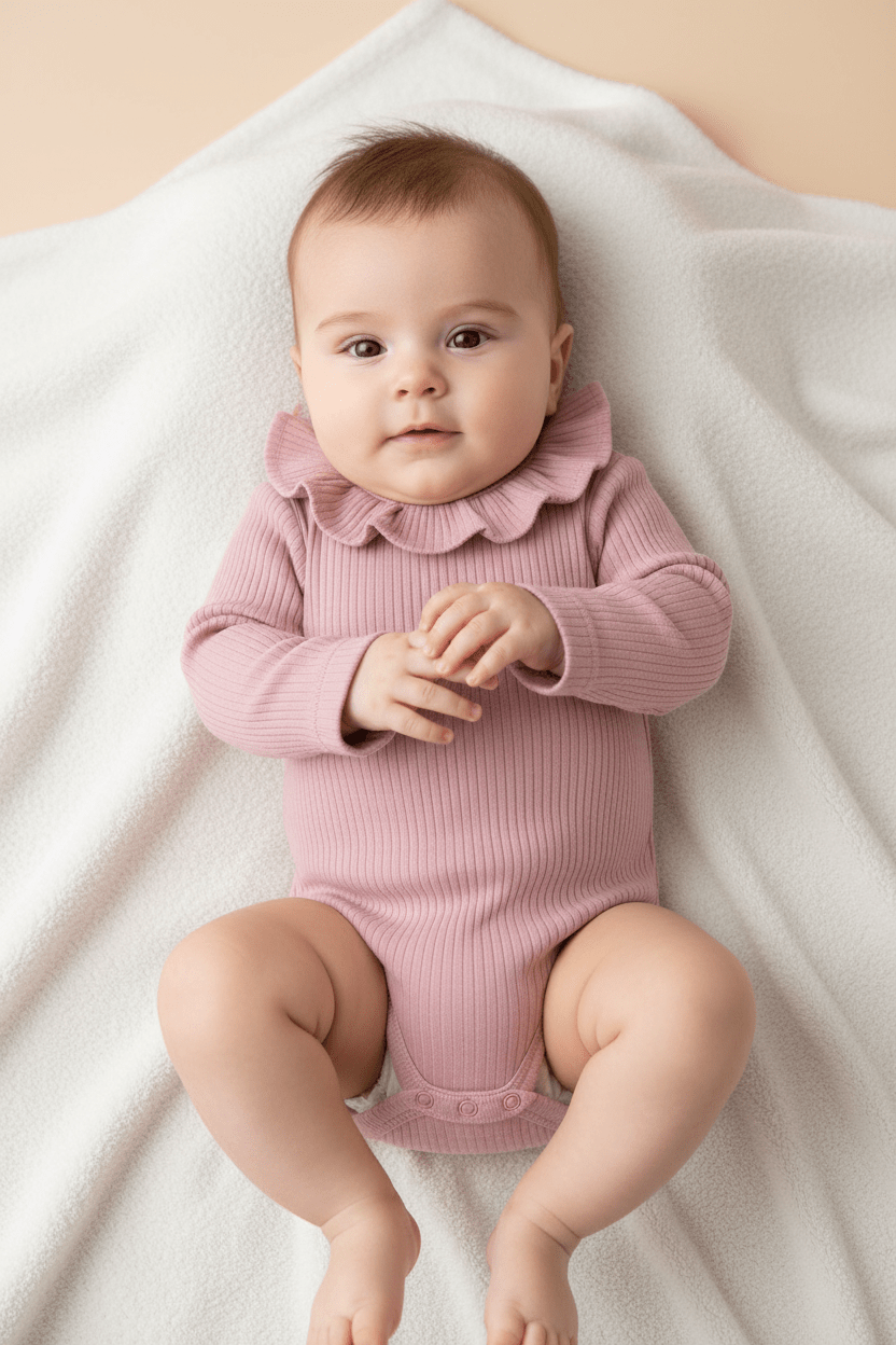 Sweet Orchid Ruffle - Collar Bodysuit - Sunny Meadow Boutique