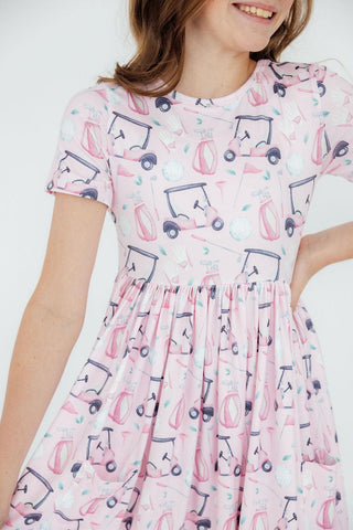 Tee Time S/S Pocket Twirl Dress - Sunny Meadow Boutique