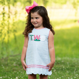 Teeing Up To Two Birthday Golf Dress - Sunny Meadow Boutique