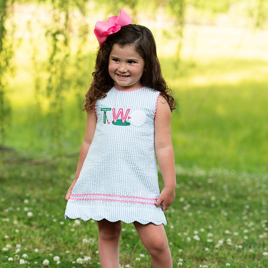 Teeing Up To Two Birthday Golf Dress - Sunny Meadow Boutique