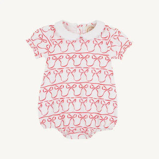 The Beaufort Bonnet Company Girls Bedford Bubble in Birdies & Bows with Worth Avenue White - Sunny Meadow Boutique