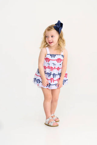 The Beaufort Bonnet Company Girls Idabelle Bloomer Set – Brentwood Bows & Worth Avenue White - Sunny Meadow Boutique