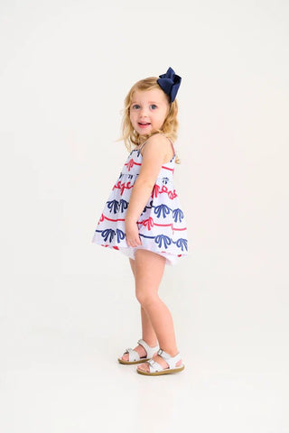 The Beaufort Bonnet Company Girls Idabelle Bloomer Set – Brentwood Bows & Worth Avenue White - Sunny Meadow Boutique