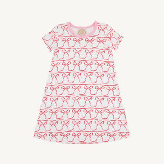 The Beaufort Bonnet Company Girls Polly Play Dress in Birdies & Bows with Pier Party Pink - Sunny Meadow Boutique