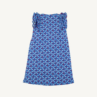 The Beaufort Bonnet Company Girls Ruehling Ruffle Dress - Potomac Petals Pima Cotton - Sunny Meadow Boutique