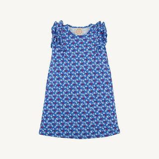 The Beaufort Bonnet Company Girls Ruehling Ruffle Dress - Potomac Petals Pima Cotton - Sunny Meadow Boutique