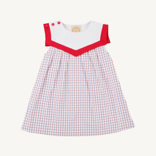 The Beaufort Bonnet Company Girls Sarah Sailboat Dress in Lake Powell Plaid - Sunny Meadow Boutique