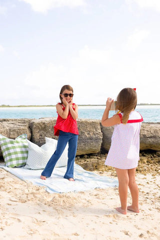 The Beaufort Bonnet Company Girls Sarah Sailboat Dress in Lake Powell Plaid - Sunny Meadow Boutique