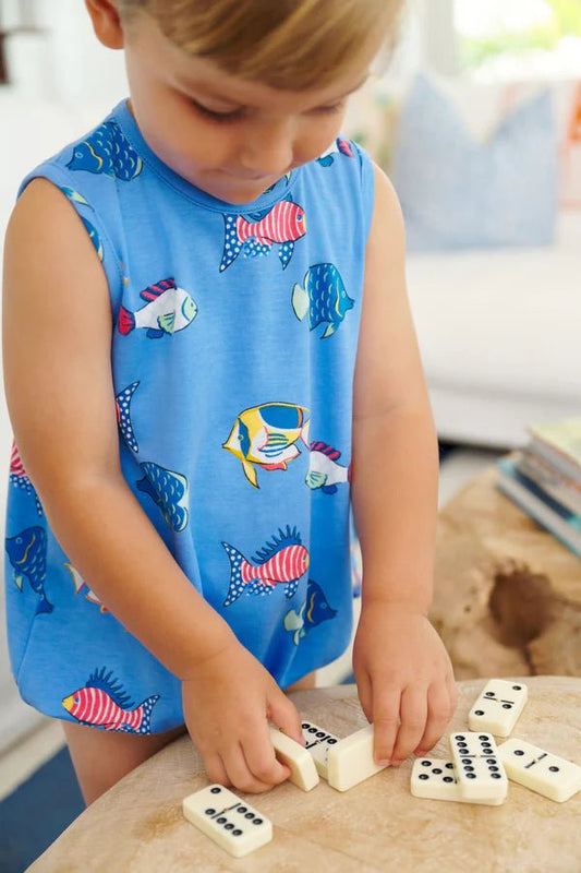 The Beaufort Bonnet Company Patton Play Bubble - Here Fishy, Fishy - Sunny Meadow Boutique