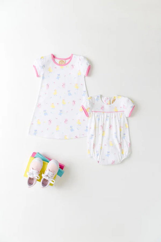 The Beaufort Bonnet Company Penny's Play Dress - Spring Spectacular with Hamptons Hot Pink - Sunny Meadow Boutique