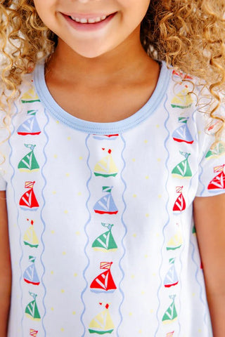 The Beaufort Bonnet Company Polly Play Dress - Set Sail with Beale Street Blue - Sunny Meadow Boutique