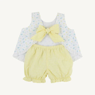 The Beaufort Bonnet Company Susy Swing Top Set - Dunwoody Daisy with York Yellow Dallas Dot - Sunny Meadow Boutique