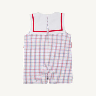 The Beaufort Bonnet Company Towne's Top Sail Jon Jon - Lake Powell Plaid with Worth Avenue White - Sunny Meadow Boutique