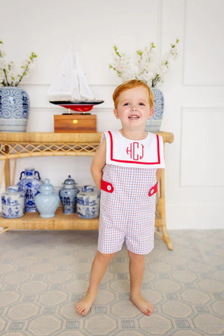 The Beaufort Bonnet Company Towne's Top Sail Jon Jon - Lake Powell Plaid with Worth Avenue White - Sunny Meadow Boutique