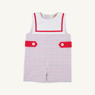 The Beaufort Bonnet Company Towne's Top Sail Jon Jon - Lake Powell Plaid with Worth Avenue White - Sunny Meadow Boutique