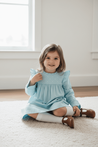 The Beaufort Bonnet Compay Devin Smocked Ruffle Dress - Old Greenwich Green - Sunny Meadow Boutique