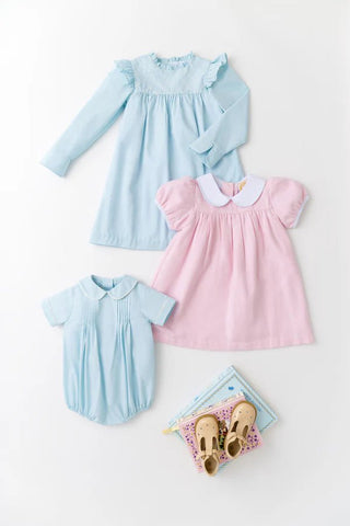 The Beaufort Bonnet Compay Devin Smocked Ruffle Dress - Old Greenwich Green - Sunny Meadow Boutique