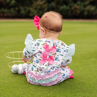 The Palms Girls Golf Romper - Sunny Meadow Boutique