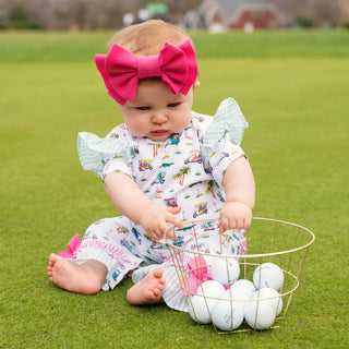 The Palms Girls Golf Romper - Sunny Meadow Boutique