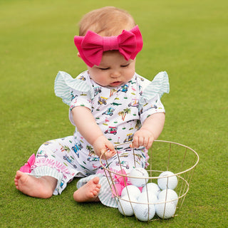 The Palms Girls Golf Romper - Sunny Meadow Boutique