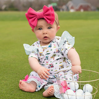 The Palms Girls Golf Romper - Sunny Meadow Boutique