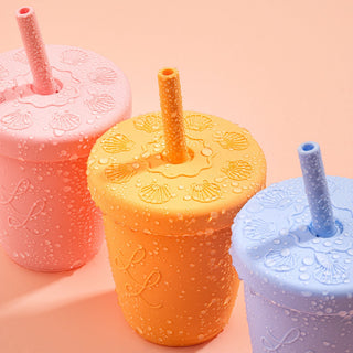 The Seashell Straw Cup - Sunny Meadow Boutique