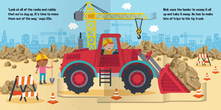 Trucks & Diggers: Pop - Up Book by - Sunny Meadow Boutique