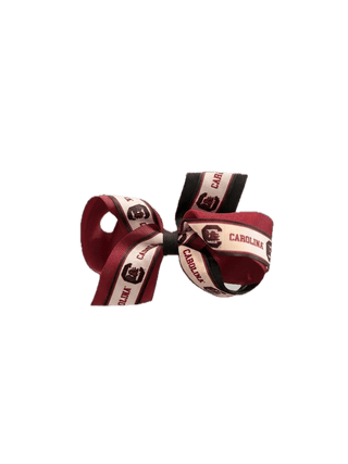 Wee Ones University of South Carolina overlay Hair Bow - Sunny Meadow Boutique