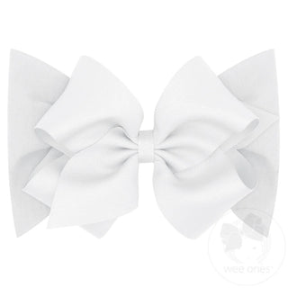 WeeOnes Small King Grosgrain Bow on Jersey Band - Sunny Meadow Boutique