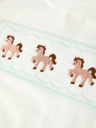 Western Horse Embroidery Boys Set T Shirt Pants Outfit - Sunny Meadow Boutique