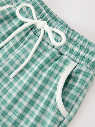 Western Plaid Horse Embroidery Boy Pants Set - Sunny Meadow Boutique