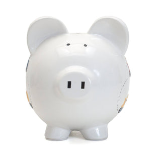 White Construction Large Piggy Bank - Sunny Meadow Boutique
