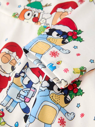 Winter Christmas Character Party Print Girls Dress - Sunny Meadow Boutique