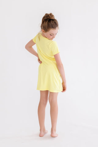 Yellow T-Shirt Dress - Sunny Meadow Boutique
