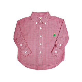 Zuccini Kids Classic Red Gingham Holiday Shirt - Sunny Meadow Boutique