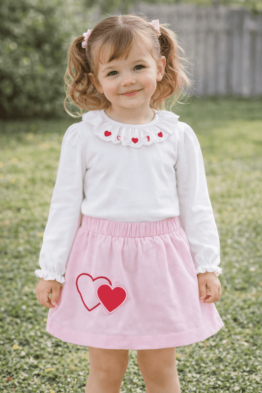 Zuccini Kids “Hearts & Twirls” Miley Skort - Sunny Meadow Boutique
